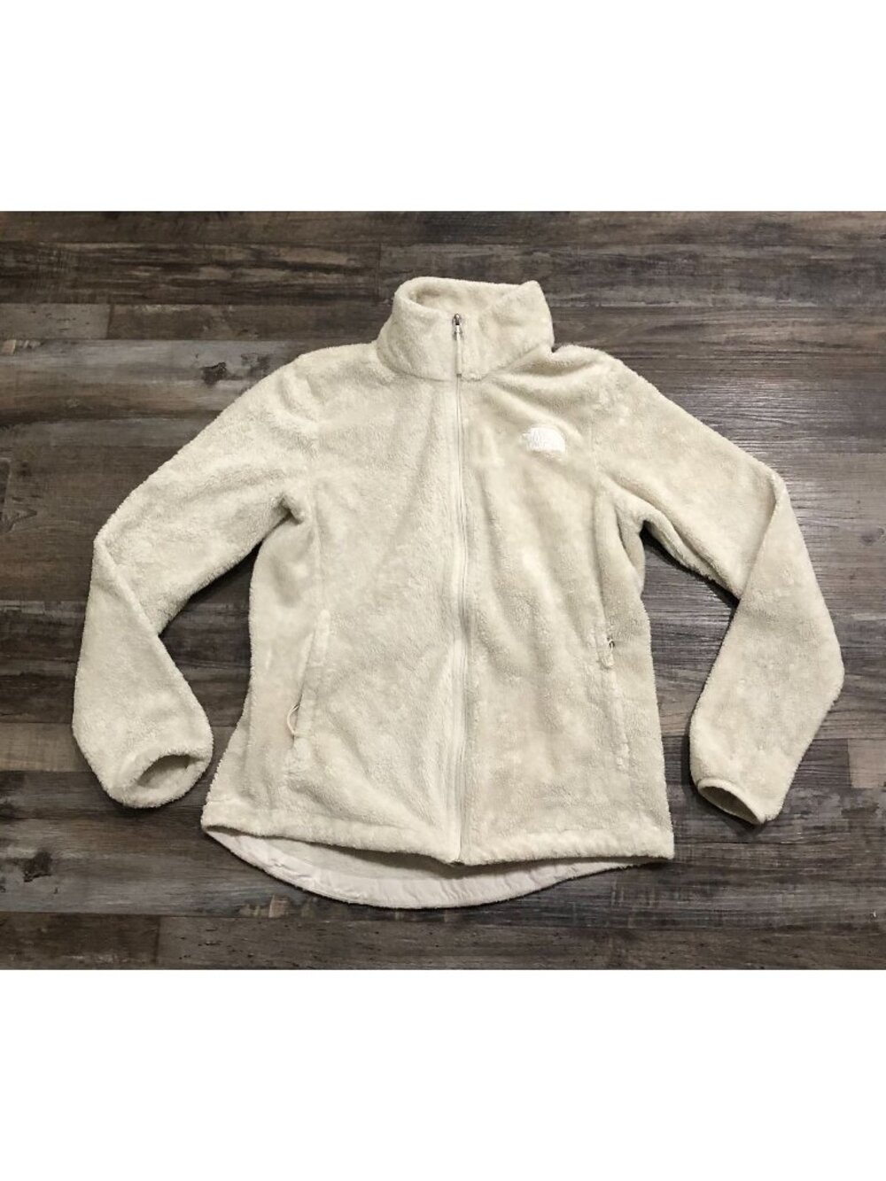 North Face Womens Small Cream Osito Fleece Jacket Full Zip